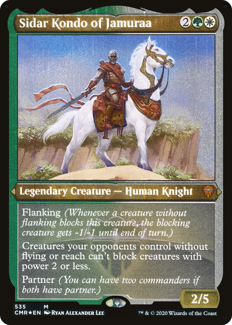 Sidar Kondo of Jamuraa (Foil Etched) (CMR-535) - Commander Legends Etched Foil