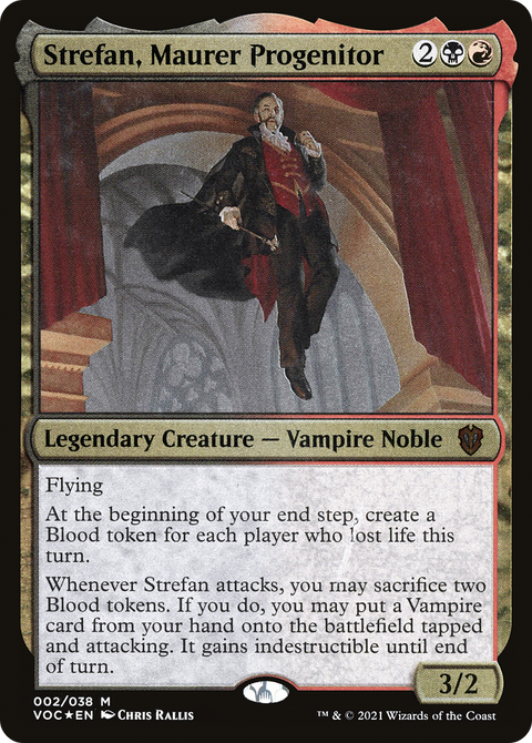 Strefan, Maurer Progenitor (Display Commander) - Thick Stock (VOC-002) - Crimson Vow Commander Display Commanders Foil