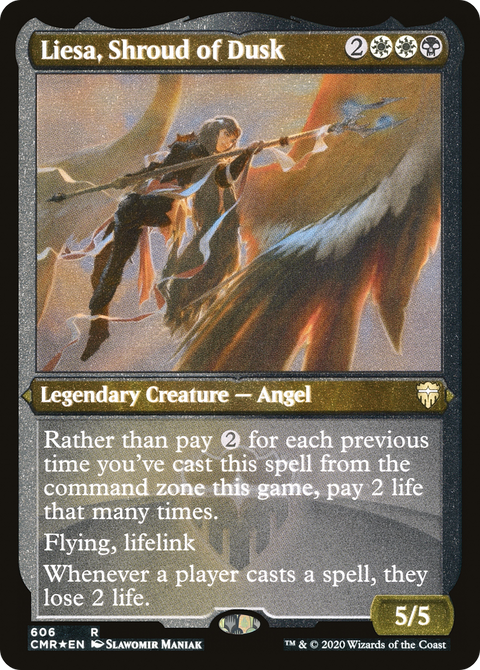 Liesa, Shroud of Dusk (Foil Etched) (CMR-606) - Commander Legends Etched Foil