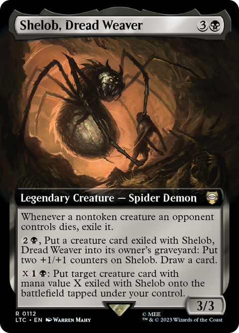 Shelob, Dread Weaver (Extended Art) (LTC-112) - Tales of Middle-earth Commander: (Extended Art) Foil