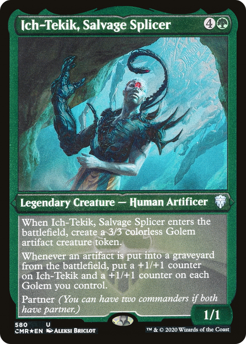 Ich-Tekik, Salvage Splicer (Foil Etched) (CMR-580) - Commander Legends Etched Foil