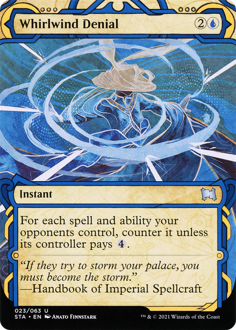Whirlwind Denial (STA-023) - Strixhaven Mystical Archive: (Showcase) (Borderless)