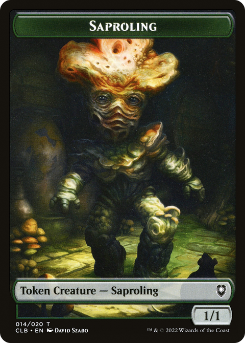 Saproling Token (CLB-014) - Battle for Baldur's Gate Tokens Foil