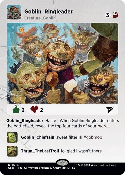 Goblin Ringleader (SLD-1616) - Secret Lair Drop (Borderless) Foil