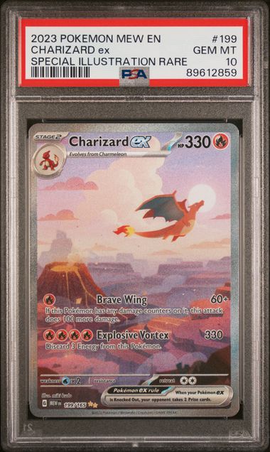 PSA 10 2023 POKEMON MEW EN-151 #199 CHARIZARD ex SPECIAL ILLUSTRATION RARE