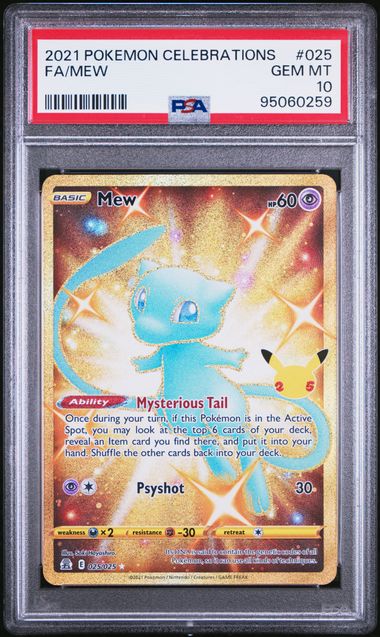 PSA 10 #025 FA/MEW 2021 POKEMON CELEBRATIONS