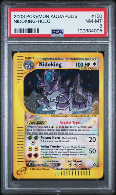 PSA 8 2003 POKEMON AQUAPOLIS #150 NIDOKING-HOLO