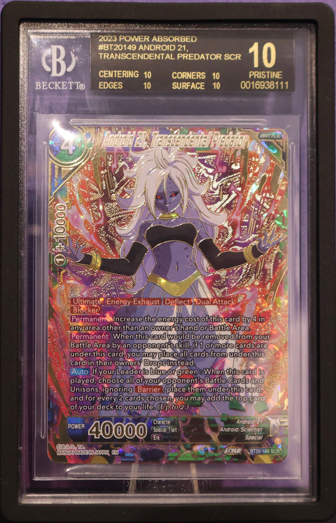 BGS 10 BLACK LABEL Android 21, Transcendental Predator SCR