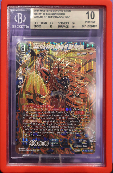 BGS 10 GOLD LABEL SS3 Son Goku, Wrath of the Dragon SCR