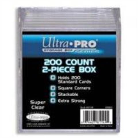 Ultra Pro 2-Piece 200 Count Clear Card Storage Box