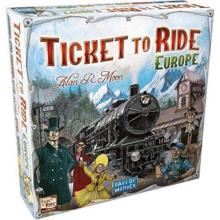 Ticket to Ride Europe Board Game | Family Board Game | Board Game for Adults and Family | Train Game | Ages 8+ | for 2 to 5 Players | Average Playtime 30-60 Minutes | Made by Days of Wonder