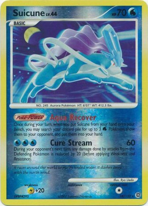 Suicune [Reverse Holo] #19 Pokemon Secret Wonders