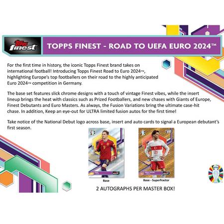 Topps Finest Road to UEFA EURO 2024 Trading Card HOBBY Box