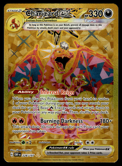 Charizard ex #228 Pokemon Obsidian Flames