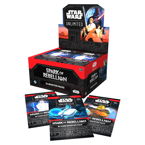 Star Wars: Unlimited TCG Spark of Rebellion Booster Display (Set of 24 Booster Packs)