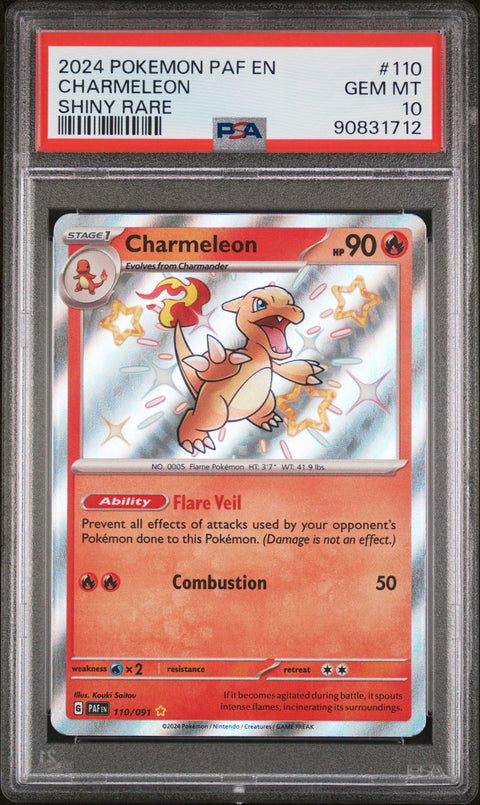 PSA 10 - 110 CHARMELEON SHINY RARE