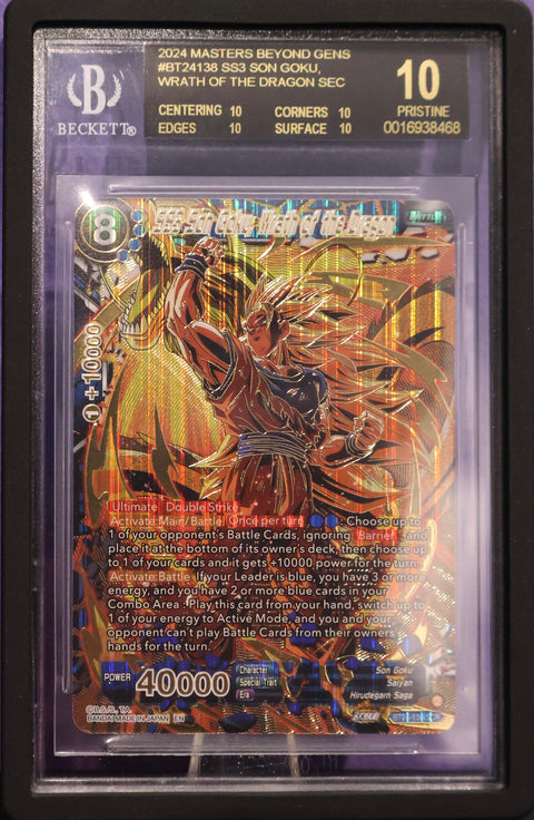 BGS 10 BLACK LABEL SS3 Son Goku, Wrath of the Dragon SCR