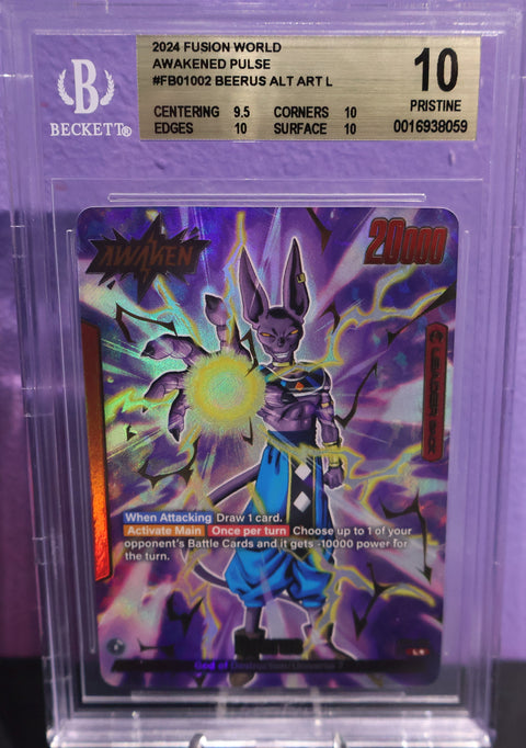 BGS 10 GOLD LABEL - Beerus ALT ART L