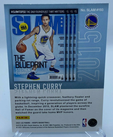 2021-2022 Panini Nba Hoops Stephen Curry Slam Insert The Blueprint