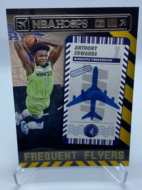 ANTHONY EDWARDS FREQUENT FLYERS INSERT #7 PANINI NBA HOOPS 2021/22