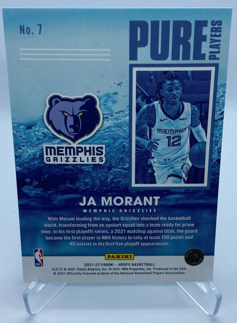 2021-22 NBA Hoops Pure Players Ja Morant #7