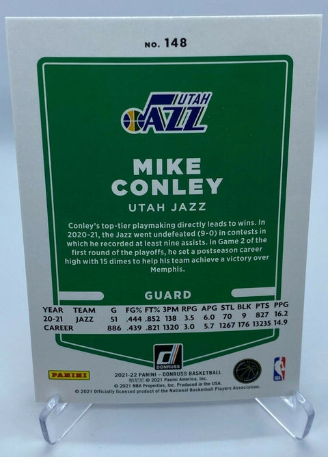 2021-2022 Donruss Mike Conley /99 red laser