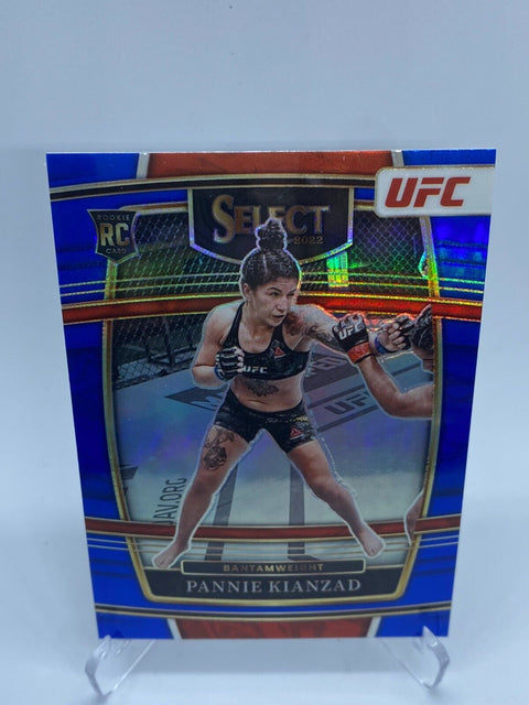 2022 pannie kianzad ufc panini select concourse prizm blue silver refractor