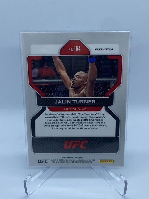 2022 Panini Prizm UFC Jalin Turner Rookie RC GREEN PRIZM #164