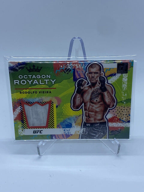 2022 PANINI DONRUSS UFC RODOLFO VIEIRA OCTAGON ROYALTY FIGHTER WORN