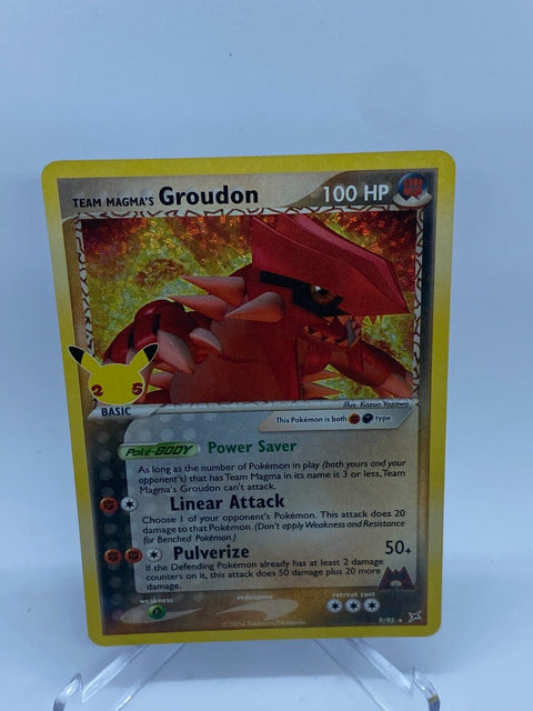 Team Magma's Groudon - 9/95 - Celebrations Anniversary Set - Ultra Rare Pokemon