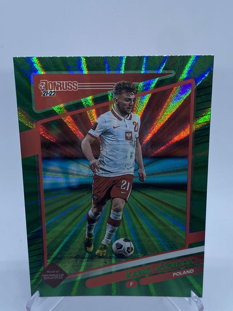 2021-22 Donruss Green Holo Laser Kamil Jozwiak