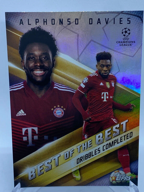 2022 Topps UEFA Soccer Best of the Best Alphonso Davies Bayern Silver