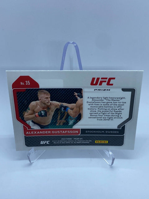 2022 UFC PRIZM Alexander Gustafsson SILVER #35 LIGHT HEAVYWEIGHT