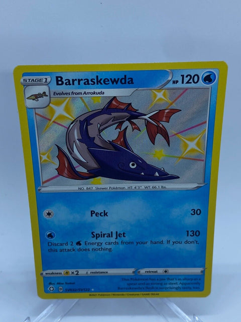 BARRASKEWDA SV032/SV122 Shiny Rare Pokemon Card SHINING FATES SV32/SV122