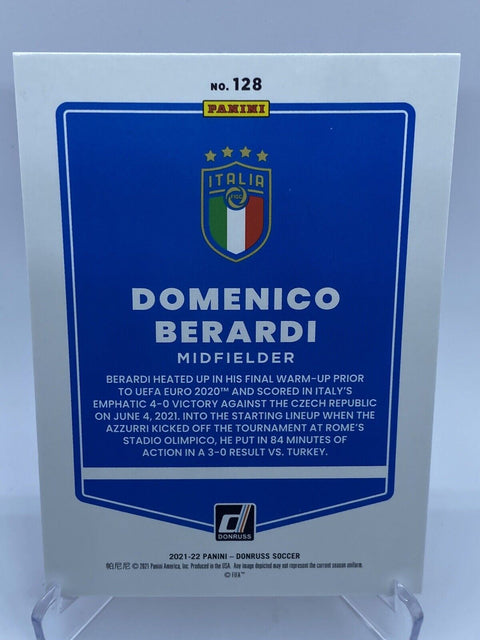 2021-22 Panini Donruss Road to Qatar Holo Orange Laser Domenico Berardi