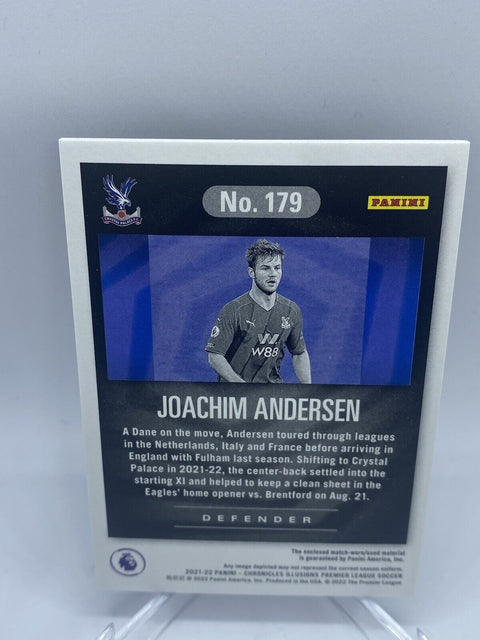 2021-22 Chronicles EPL JOACHIM ANDERSEN Illusions Rookie Bronze #179 Patch /99