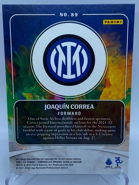 2021-22 Chronicles Serie A JOAQUIN CORREA Origins Bronze #89