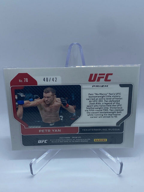 2022 Panini Prizm UFC, Petr Yan Pink Pulsar /42