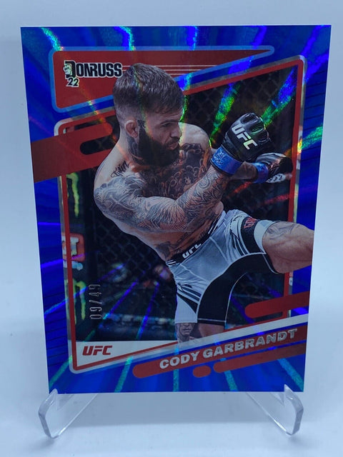 2022 Donruss UFC Cody Garbrandt Blue Holo Laser  /49