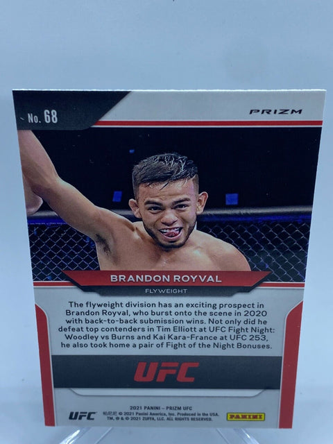 2021 Prizm UFC Brandon Royval Green Prizm Rookie RC