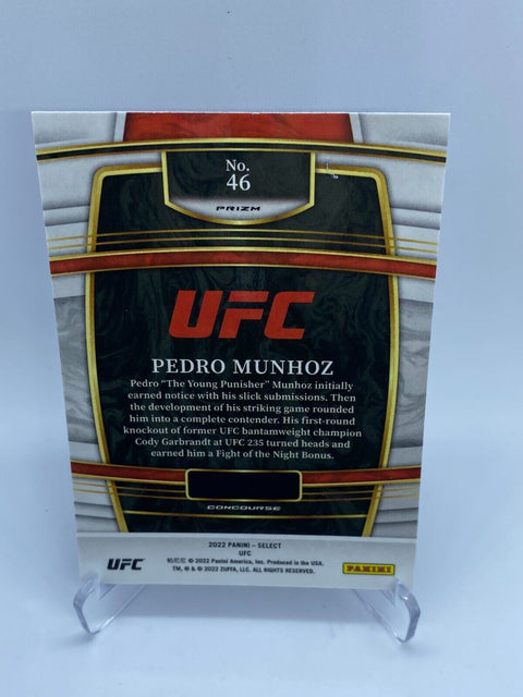 2022 Pedro Munhoz  UFC Panini Select Concourse Prizm Silver Refractor