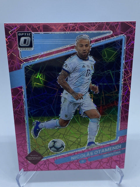 2021-22 Donruss Optic Nicolas Otamendi Argentina PINK OPTIC VELOCITY