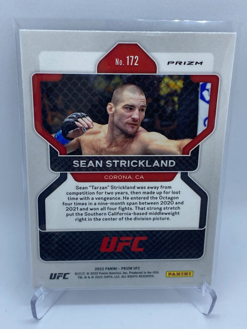 2022 Prizm SEAN STRICKLAND Vertical Rookie Silver #172