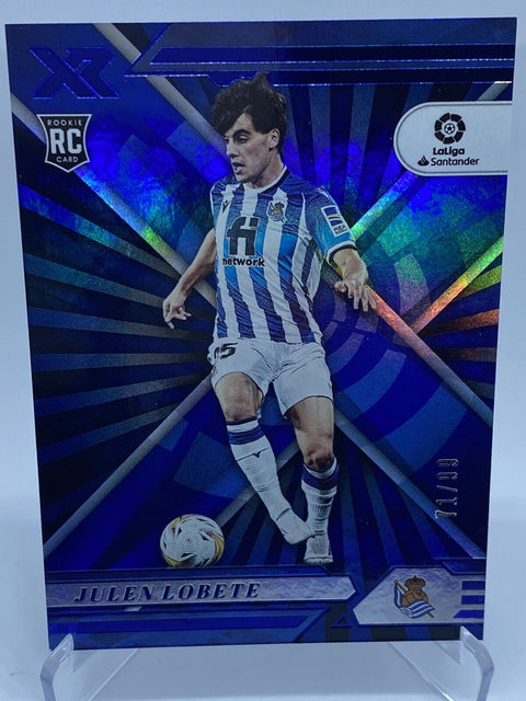 2021-22 Soccer Chronicles Julen Lobete XR Blue /99