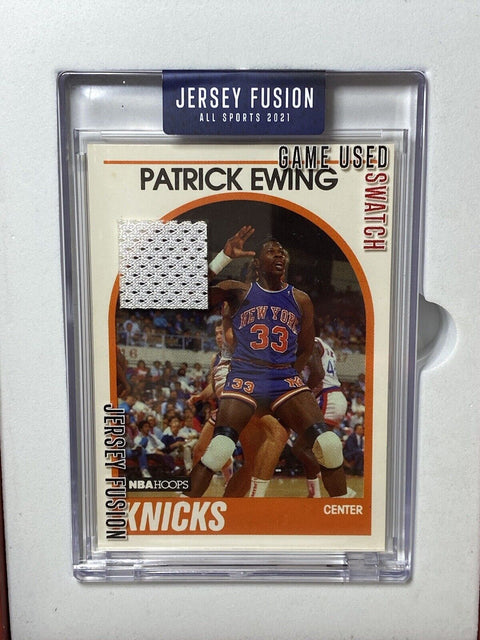 2021 Jersey Fusion Patrick Ewing Game Used Swatch