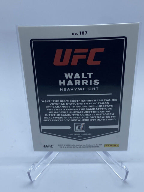 2022 DONRUSS UFC Blue Later /49 #187 WALT HARRIS