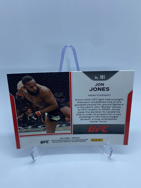 2021 UFC PANINI PRIZM Jon Jones  #101 Base HEAVYWEIGHT