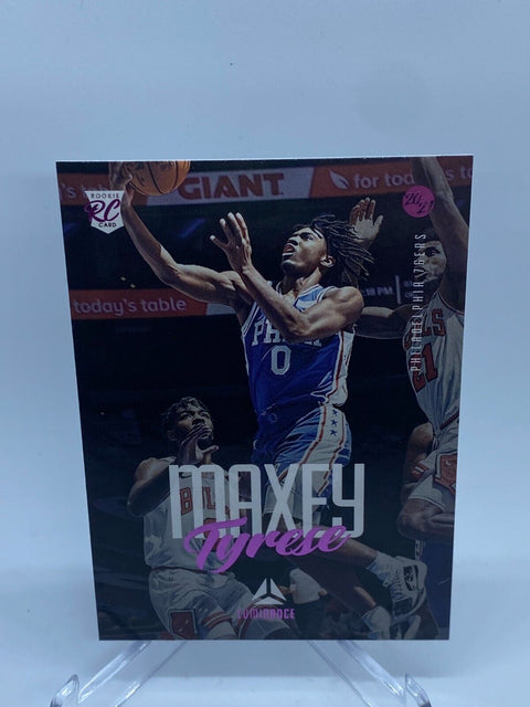 Tyrese Maxey 2020-21 Panini Chronicles Pink Luminance RC