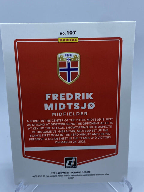 2021-22 Donruss Road To Qater green Laser Fredrik Midtsjo