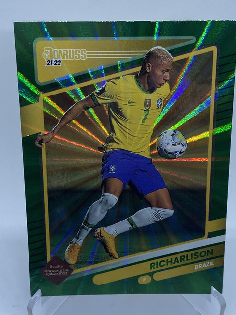 2021-22 Panini Donruss Road To Qatar Green Laser Richarlison